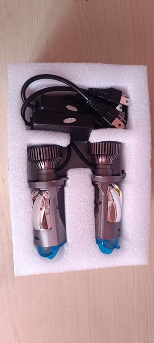 Лінзовані LED лампи H4 Bi-LED CANBUS 6500K | Ближнє + дальнє | Plug&Pl