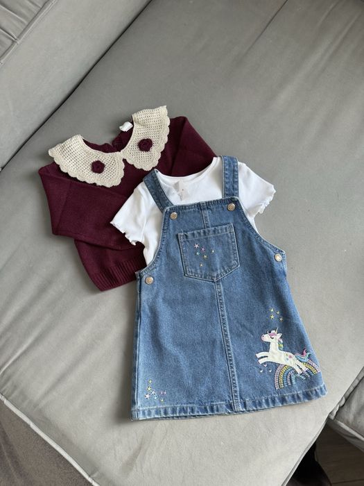 Дитячий одяг джинсовий сарафан джинси блуза 86-92 розмір H&M
