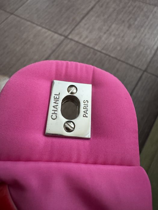 Стильна нейлонова стьобана сумка chanel через плече, оригінал
