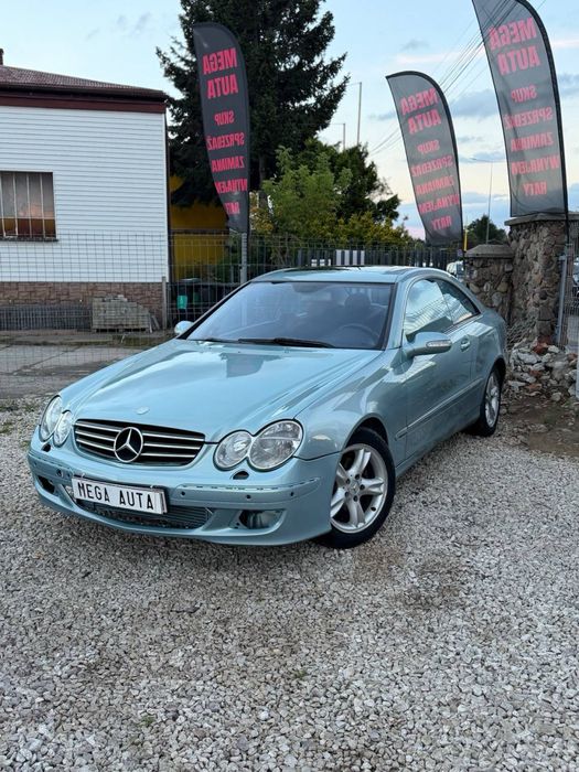 Mercedes Benz CLK 1.8 Kompressor LPG//Avangard//6Biegow//Klima//Szyber//AluFelgi//GrzaneFotele//NAVI//CarPlay//Raty//Zamiana