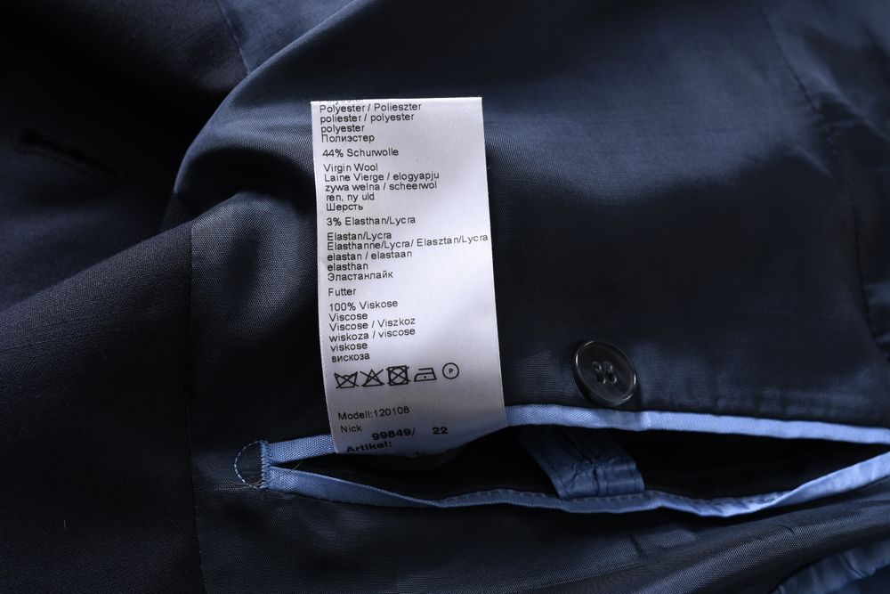 DIGEL MOVE elegancka granatowa marynarka męska 44% wełna r. 50