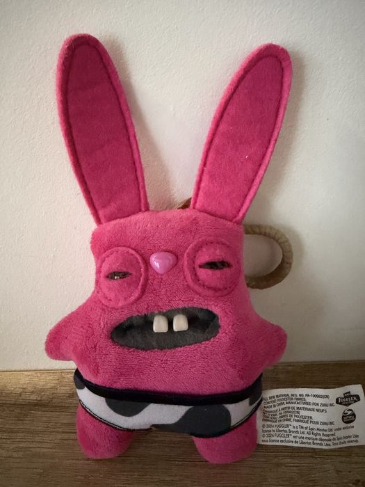 Мягкий брелок Fuggler модели "Розовая Ярость" (Rabid Rabbit)