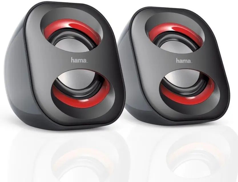 Акустичні системи Hama Sonic Mobil 183 (USB 3.0, 3,5 мм роз'єм, 3 Вт, активні колонки для комп'ютера, ноутбука, нетбука, смартфона