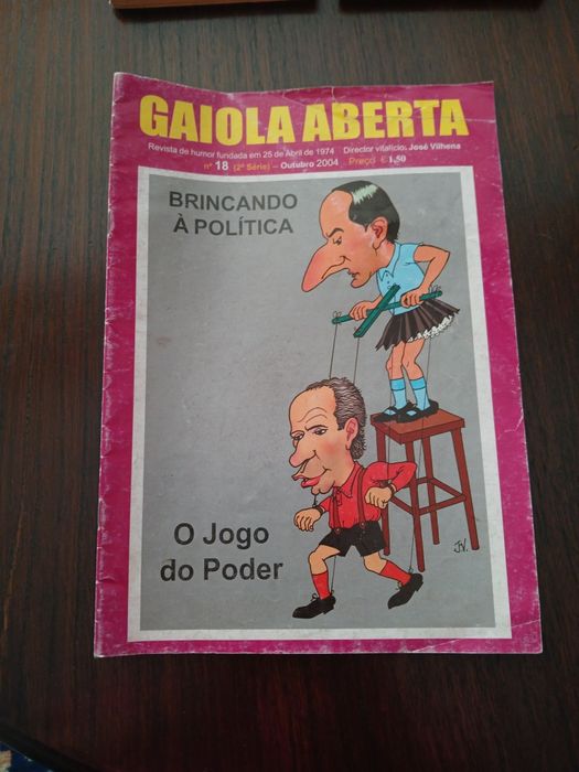 Gaiola Aberta raro - Brincando a Política de José Vilhena