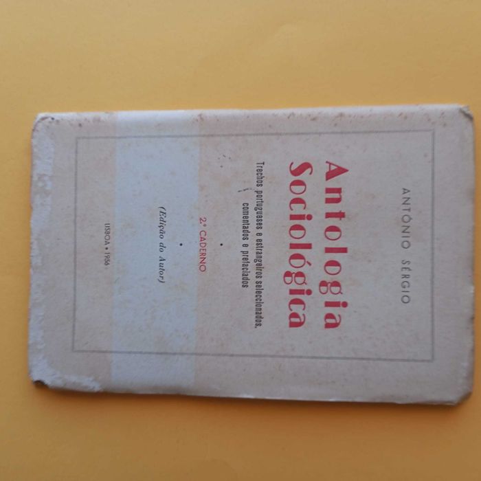 Coleção de Livros Mistos - Antologia Sociológica - Antonio Sérgio