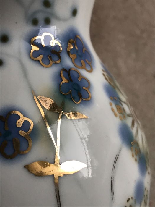 Piękny wazon porcelanowy Połonne ZHK – ZSRR, ręcznie malowany