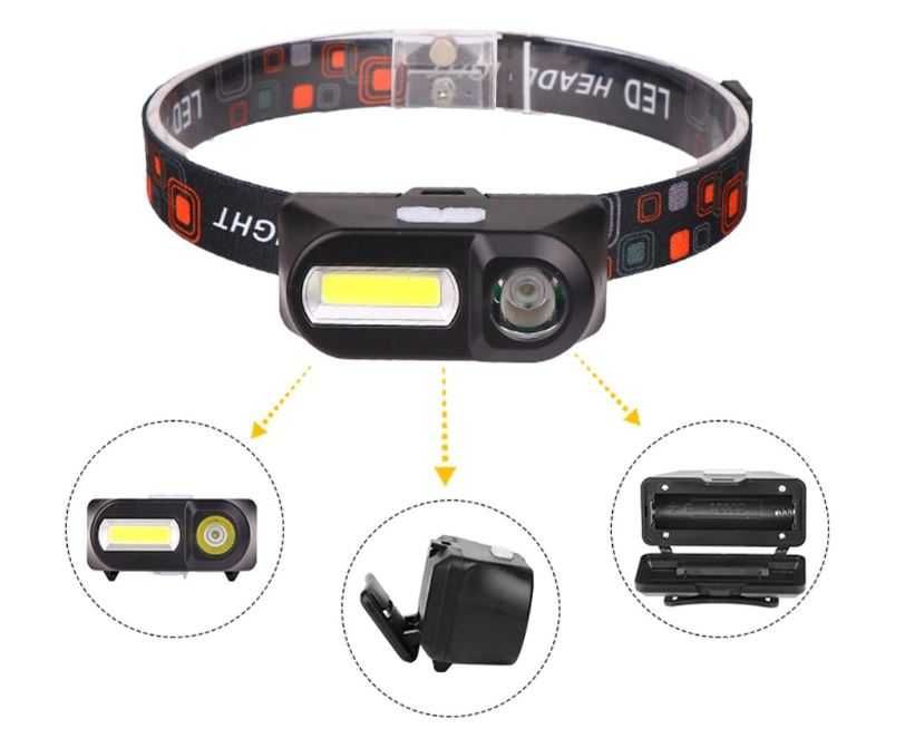 Налобний ліхтарик велосипедний під акум18650 з USB заряджання,надійний