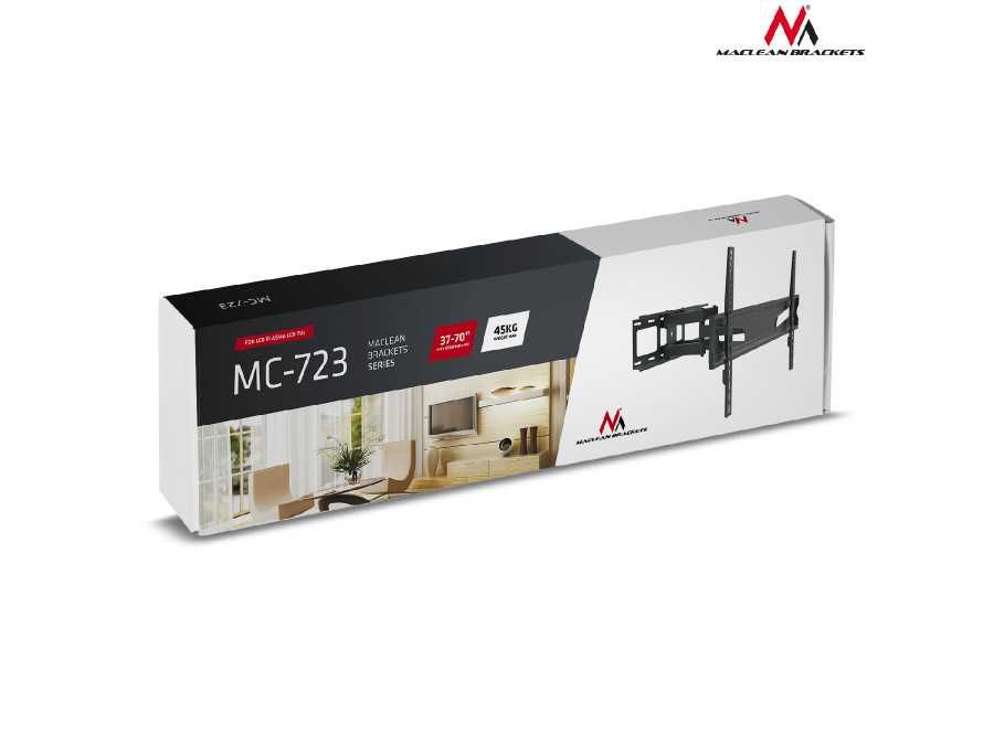 Uchwyt do telewizora Maclean, uniwersalny, 37-70" czarny, MC-723 B
