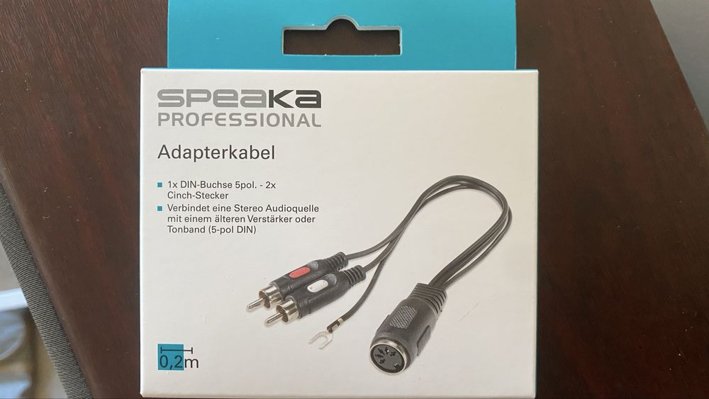 Adaptador/Cabo 5Din para RCA