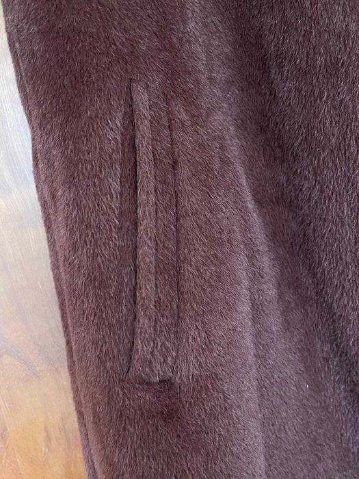 Casaco Longo de Luxo em Baby Llama com Gola de raposa