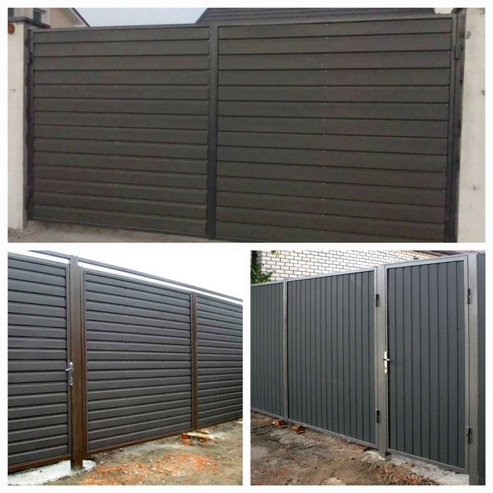 Еврозабор,Ворота,Забор ЖАЛЮЗИ, из профнастила.Навесы.Откатные.Калитки ...