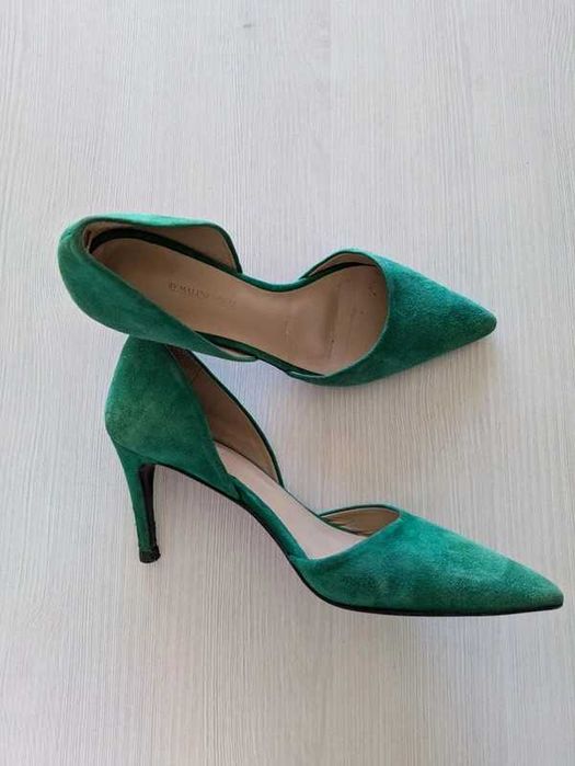 Sapatos verdes com salto - By Malene Birger