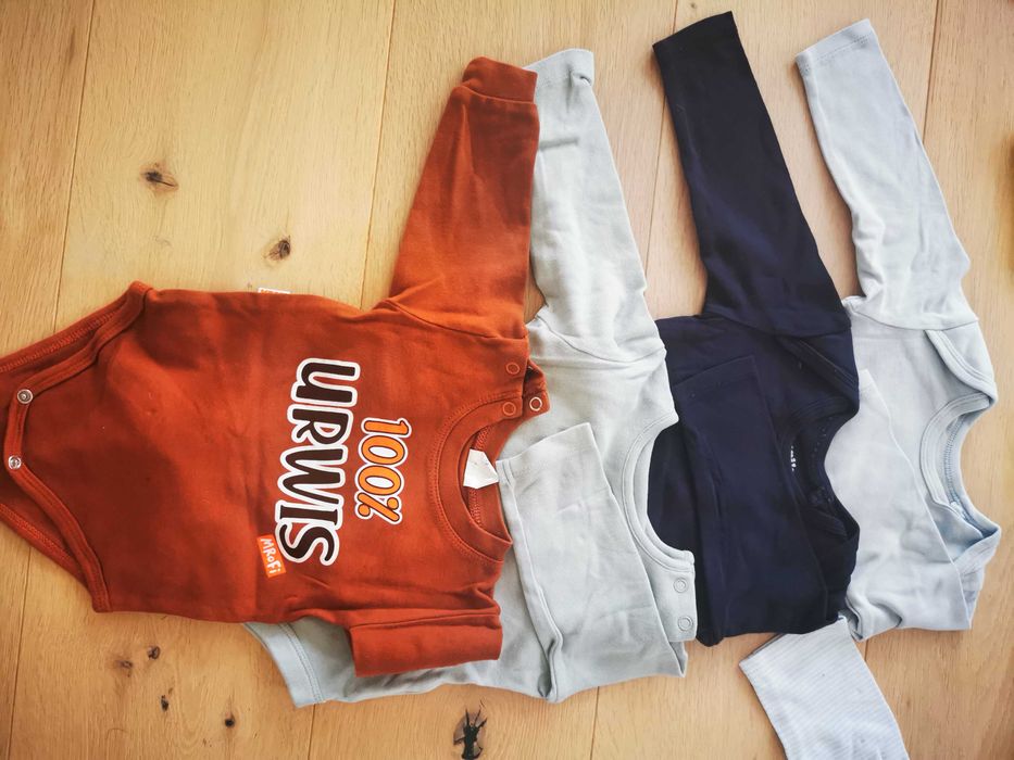 Ubranka dla chłopca, r.74, lato H&M, Mrofi, Okaidi