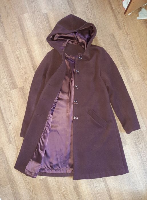 Идеальное пальто Марсала-бургунди