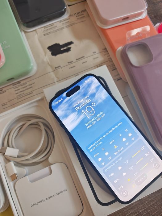 iPhone 15 6.1" 128GB Preto C/Garantia Aceito Retomas
