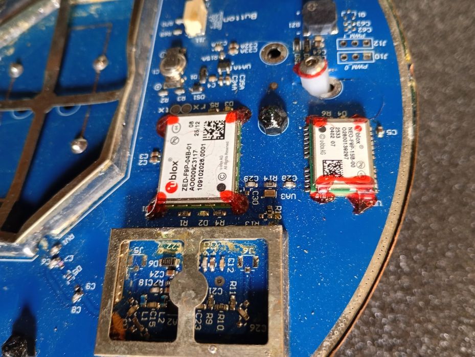 GNSS RTK платы QUATTRO (u-blox ZED-F9P + NEO-F9P) — 2 шт. под ремонт/доноры