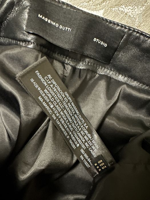 Шкіряні штани Massimo dutti розмір M