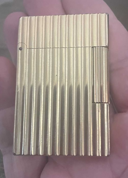 Isqueiro vintage Dupont Paris, de ouro e a gás