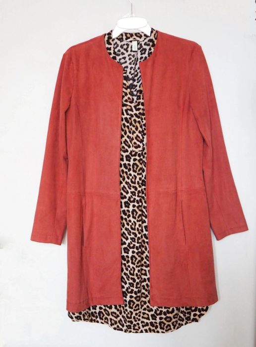 Sukienka oversize modny wzór panterka/ safari rozmiar M