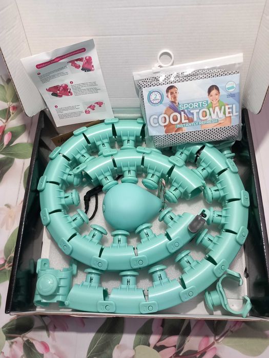 K-MART Hula Hoop, fitness z masażerem+ obciążnik