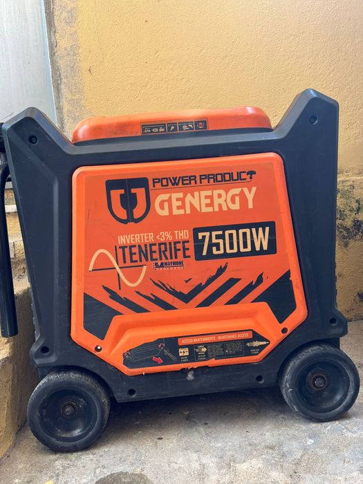 ALUGUER Gerador Inverter GENERGY Tenerife 7500W – Profissional | Arranque elétrico