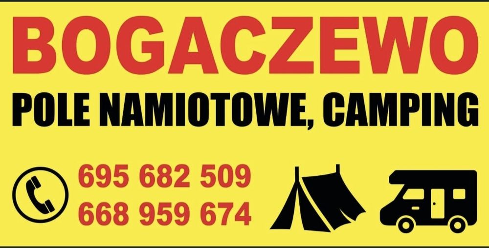Pole namiotowe -camping nad jeziorem Narie