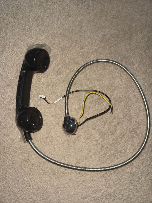 Słuchawka z kablem do budki telefonicznej PRL retro nowa