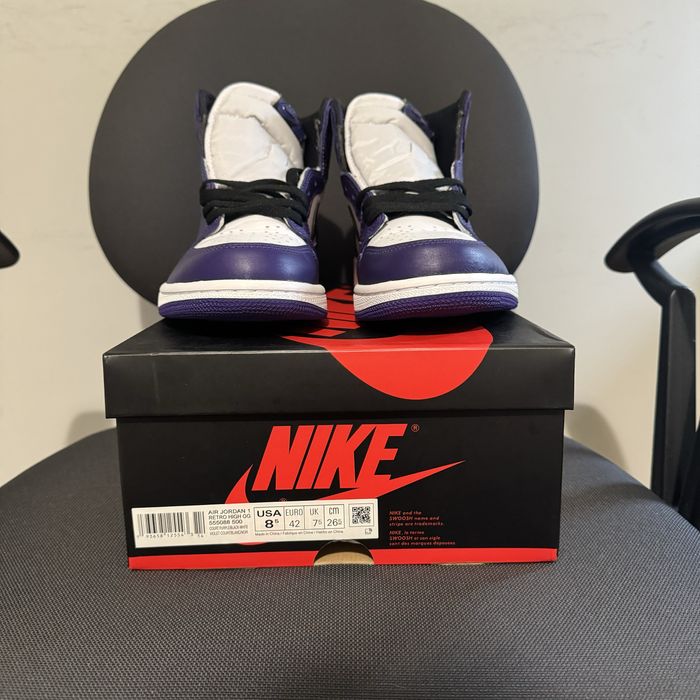 Jordan 1 Retro High Court Purple White