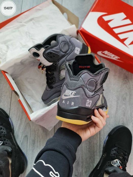 Мужские кроссовки Nike Air Jordan 5 "Retro X Off-White" Размеры 40-45