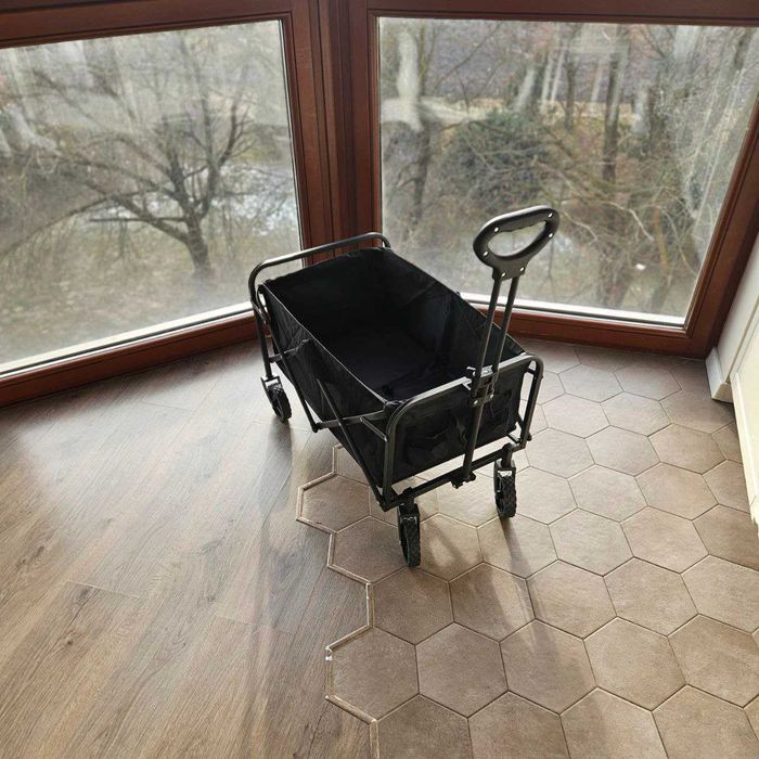 Mocny Wózek Na Kółkach Wędkarski Plażowy Transportowy 100L Na Zakupy