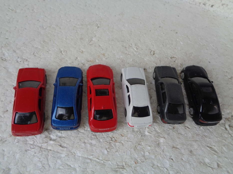 1:87 Carros para pista de comboios 6 unidades
