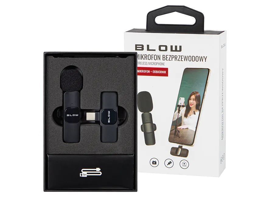 Mikrofon bezprzewodowy do smartfona USB-C BLOW 	33-071#