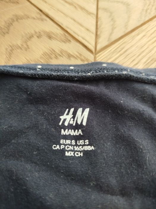 H&M Bluzka ciążowa S granatowa