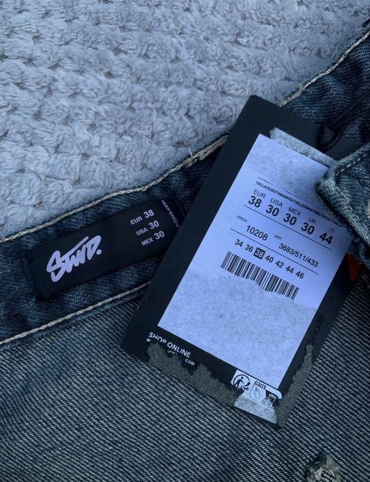 Pull & Bear Skater Fit Cargo Pants Blue плотні карго штани скейтерські