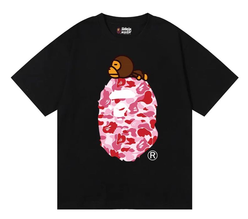 Мужские футболки   BAPE A Bathing APE Baby Milo унисекс Бейп Бэйп