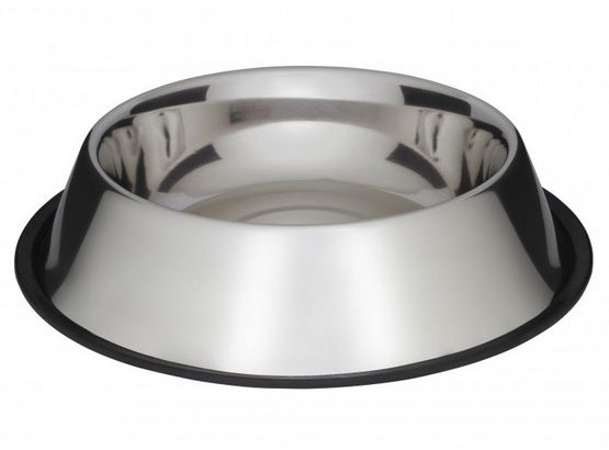 Miska dla psa metalowa na antypoślizgowej gumie 30cm Barry King 1800ml