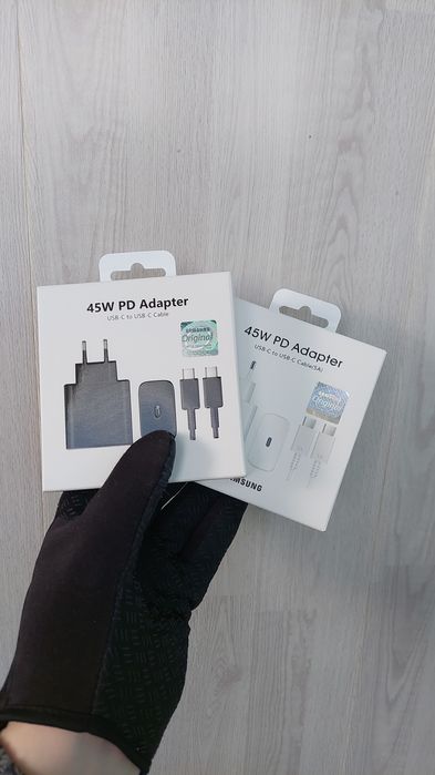 Дуже швидка зарядка 45W для Samsung + кабель 5A