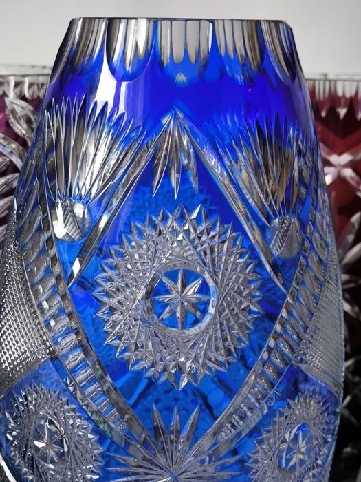 Wazon piękny stary kryształ 36 cm
