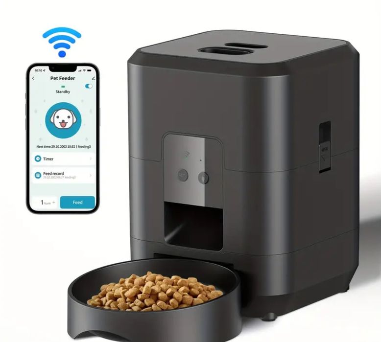 Dispensador Automático de Comida para Gatos Inteligente WiFi