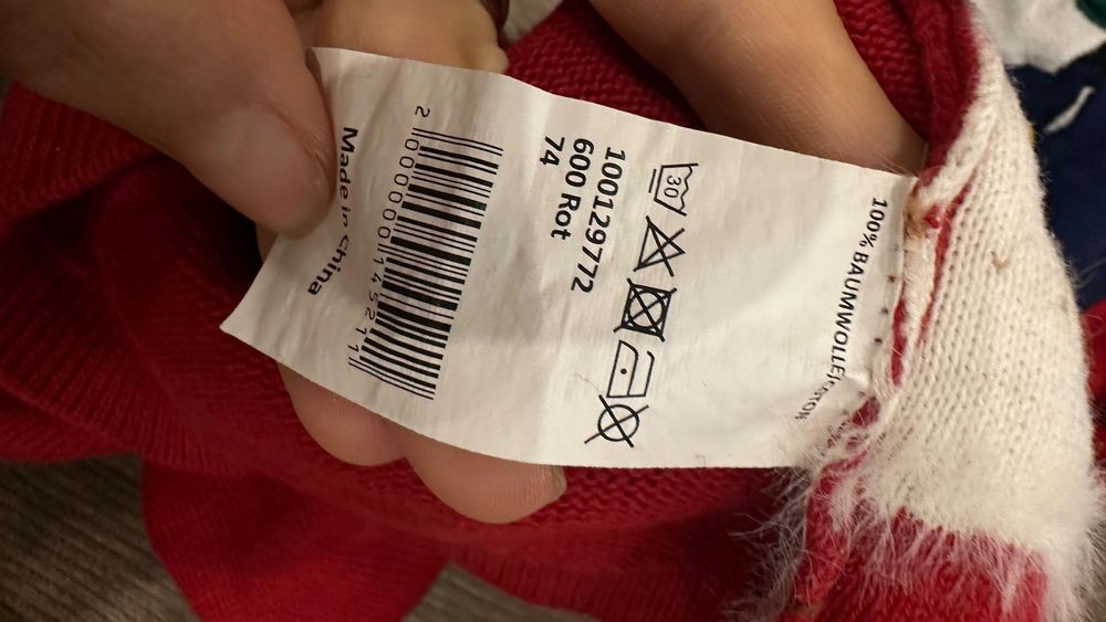 Свитшот свитер новогоднее котон next  мальчика 74 см 6-9 месяцев