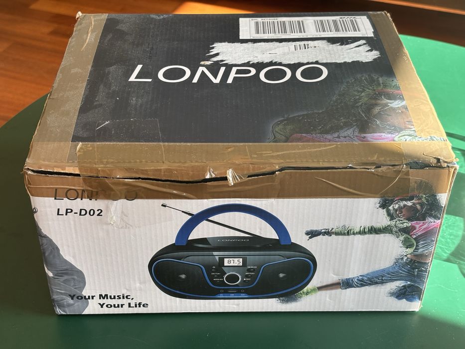Odtwarzacz boombox Lonpoo LP-D02