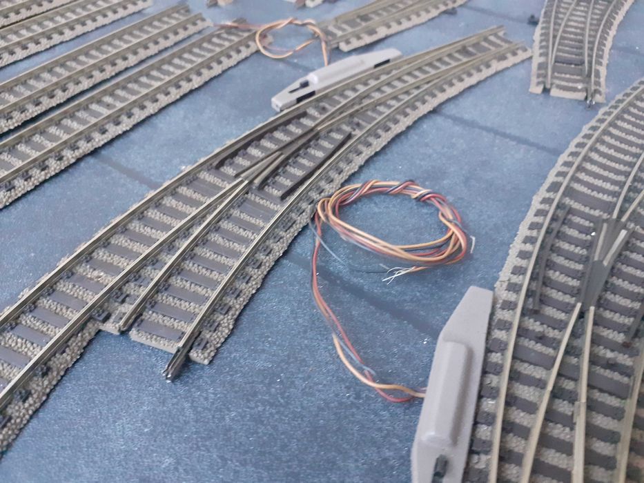 Comboios Modelismo ferroviario lote de linhas escala H0 1.87 fleischmann