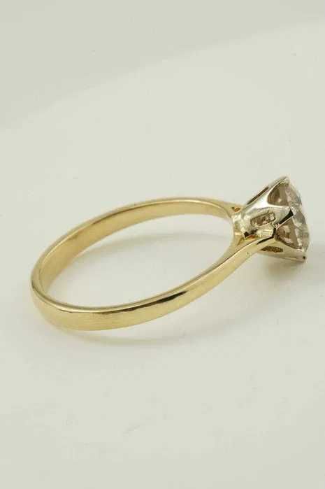 Złoty pierścionek 14K Brylant 1.66ct