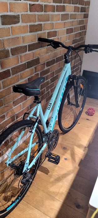Rower mjejski błekitny w bardzo dobrym stanie