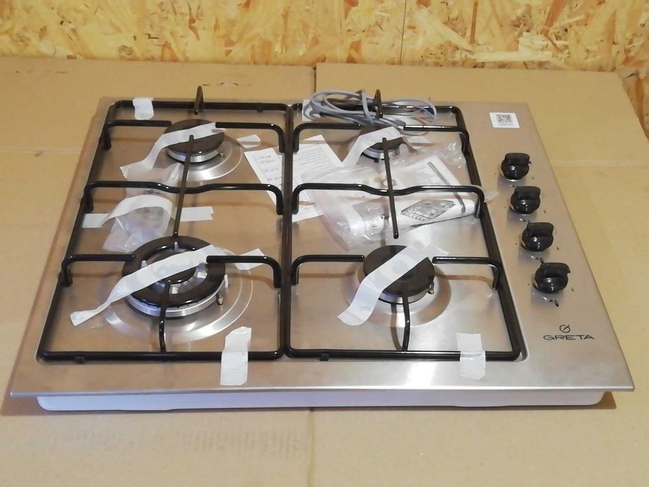 Варочная поверхность газовая GRETA СВ-4 (ВП4) нержавеющая сталь.