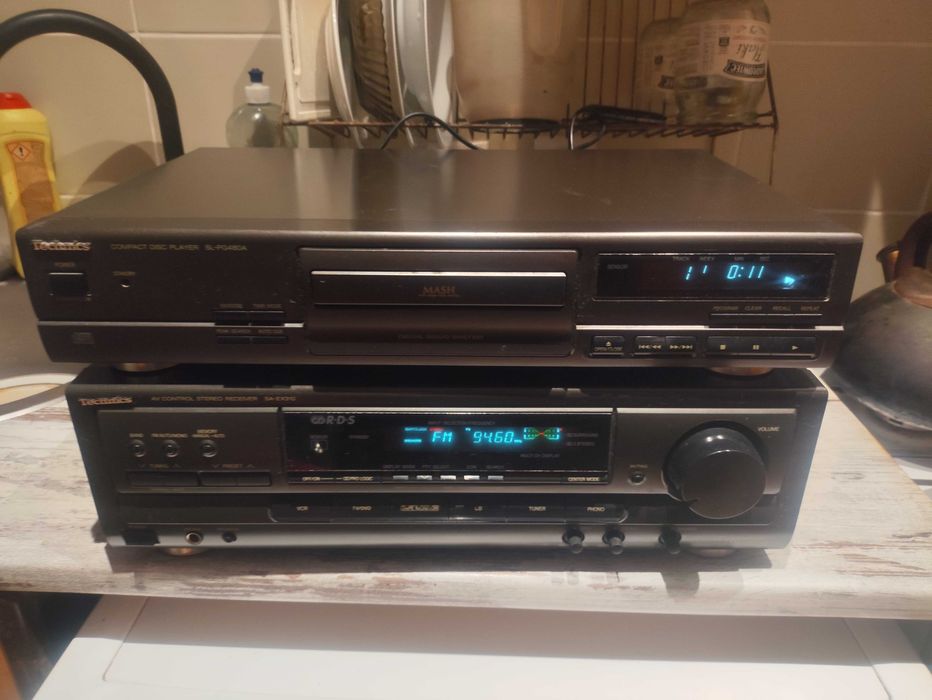 Sprzedam zestaw technics amplituner i cd.