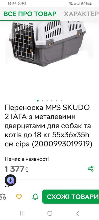 Переноска для тварин