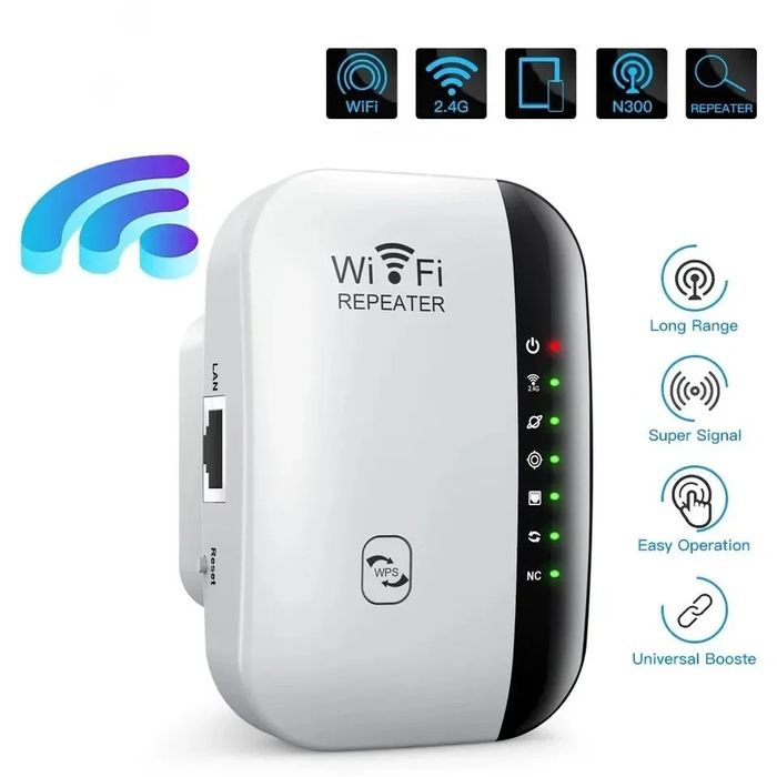 WiFi Repeater, 300 Mbps Extension Amplifier (New Item)64751541370881120