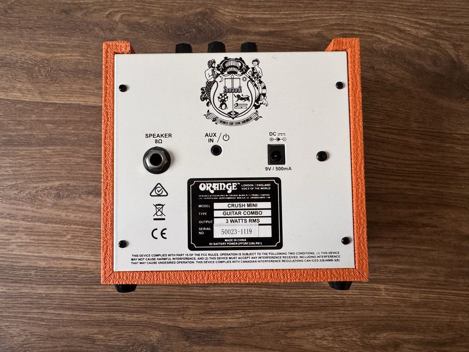 Гітарний комбопідсилювач Orange Crush Mini 3W