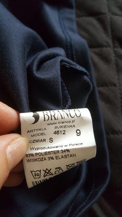 Granatowa sukienka ciążowa Branco